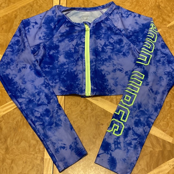 Wonder Nation Girls 3 Piece Swim Set size 10-12 - Picture 2 of 6